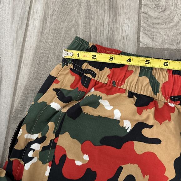 Air JORDAN Flight Heritage Tan Red Green Black Camo Cargo Pocket Pant Men Sz M - Picture 8 of 12